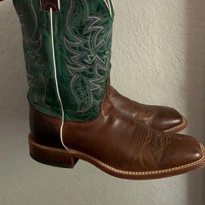 Men Justin Boots bent rail 10 1/2D